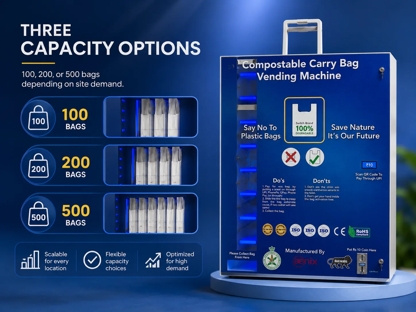 Three Capacity Options