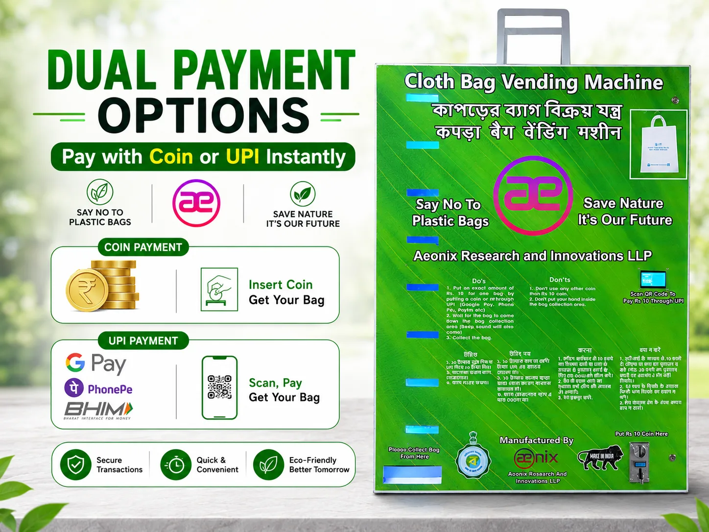 Dual Payment Options