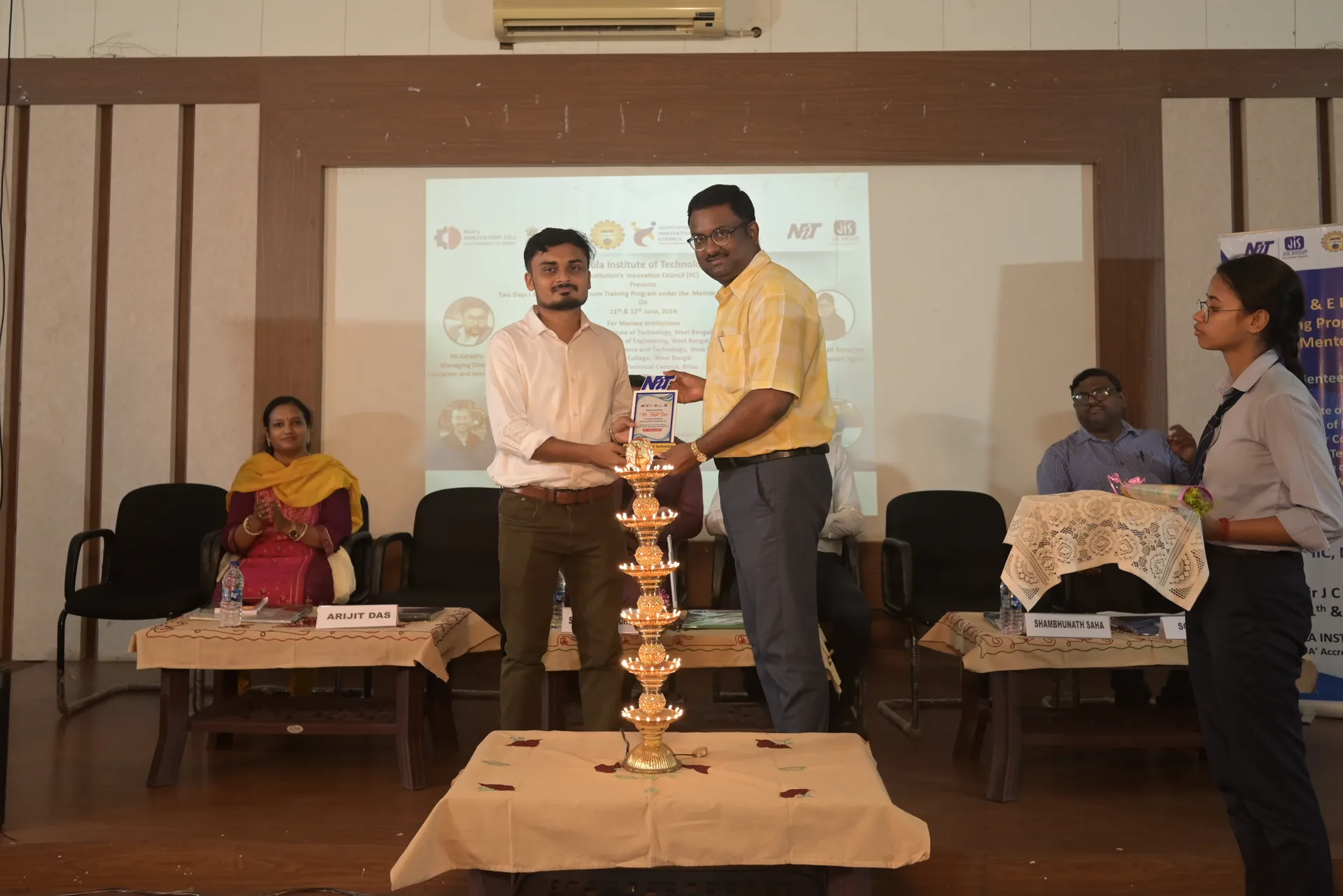Talk, award or event
