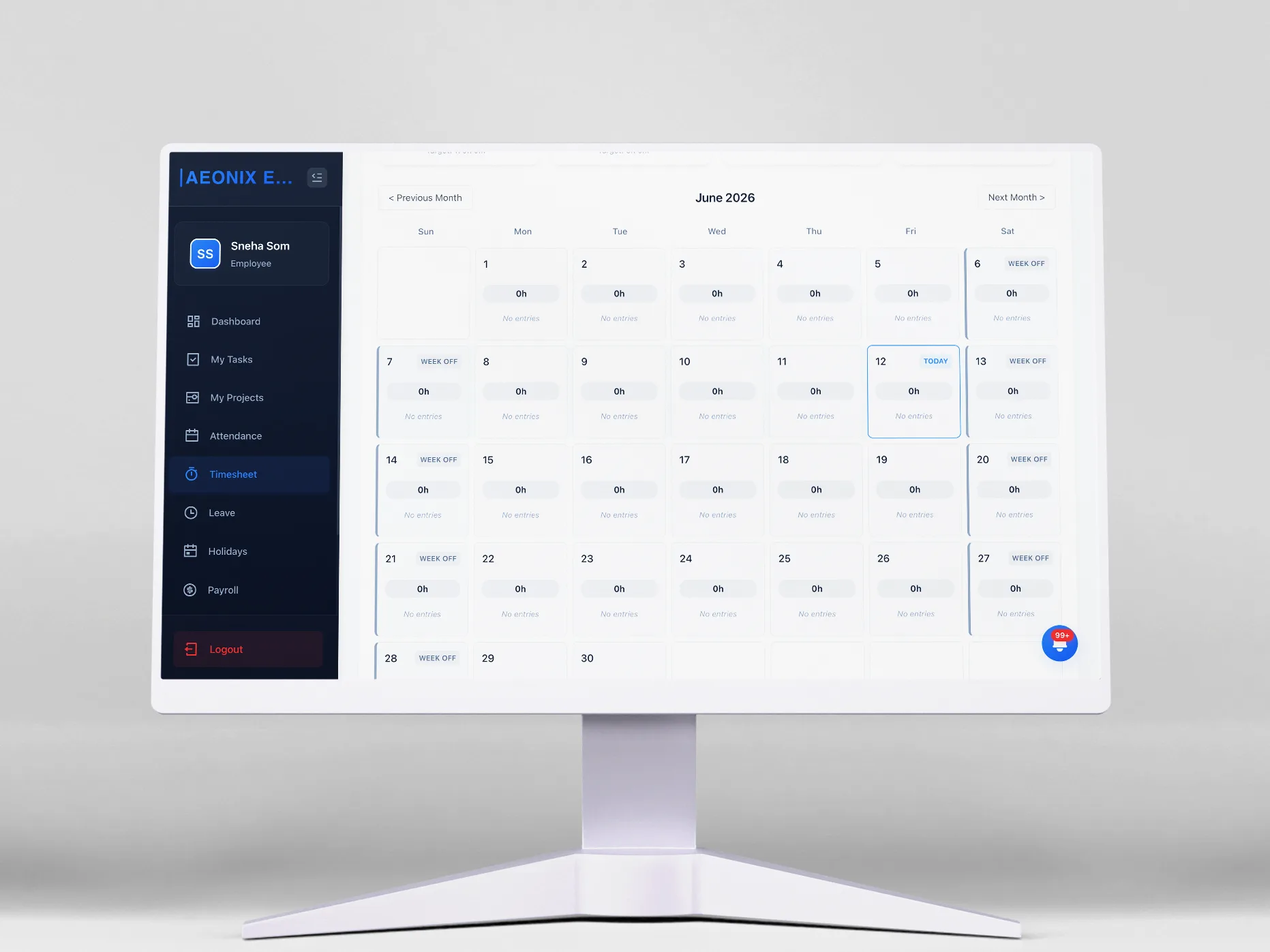 Timesheet & Work Hours