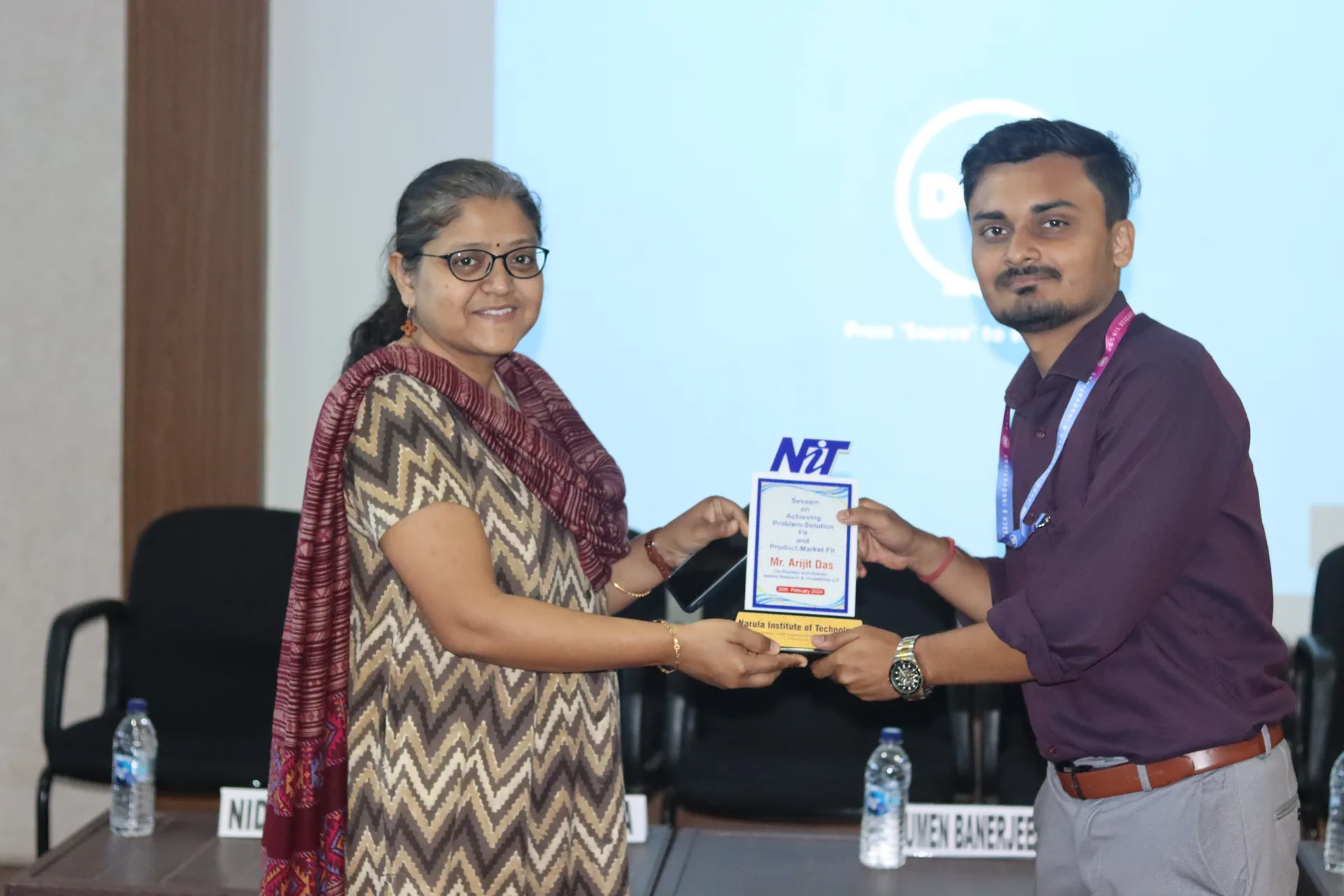 Talk, award or event