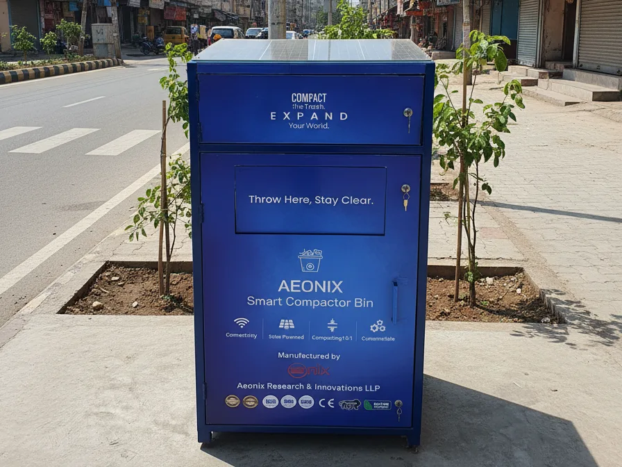 Solar Powered IoT Based Compactor Bin