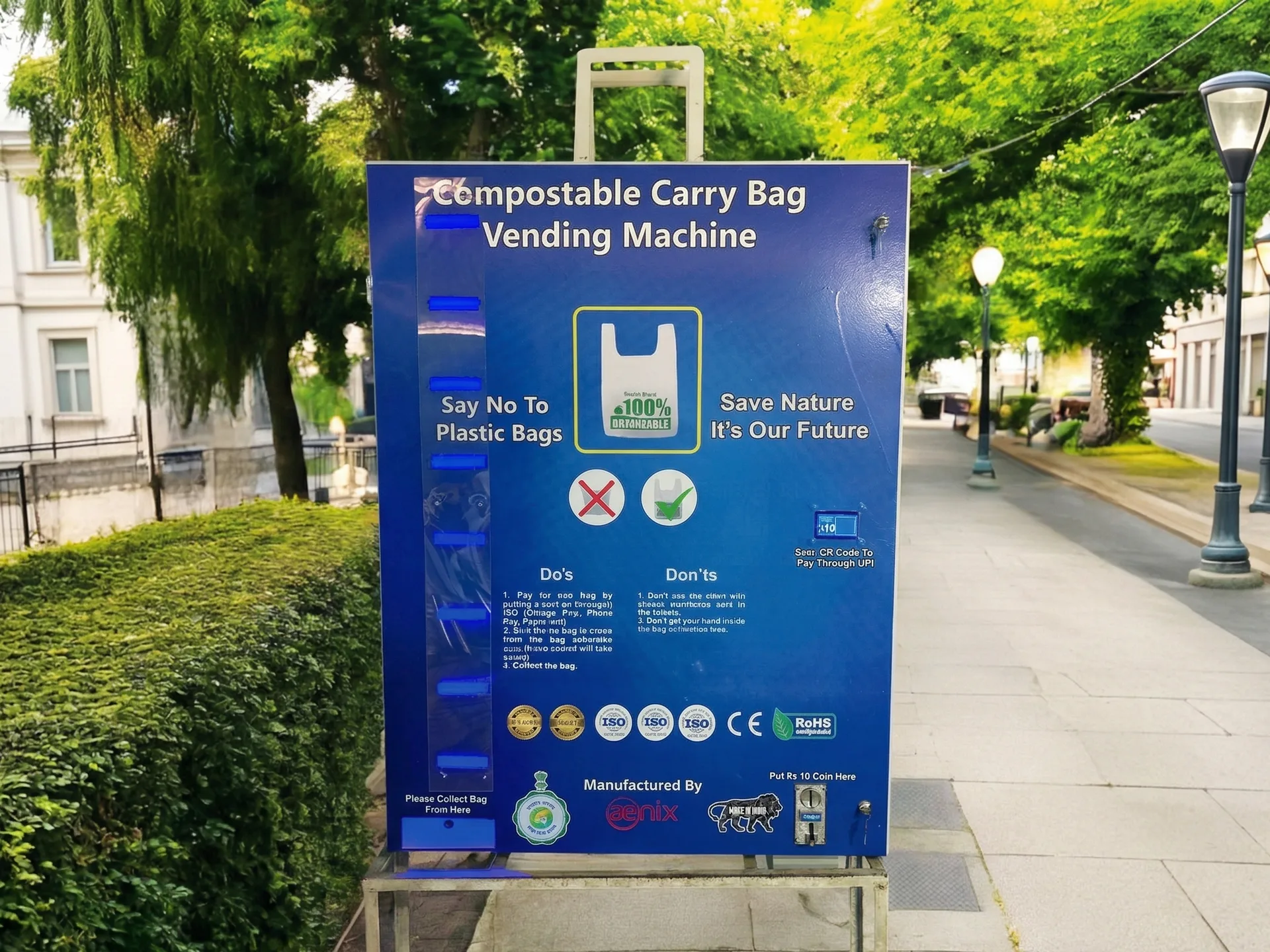 IoT Based Compostable Carry Bag Vending Machine